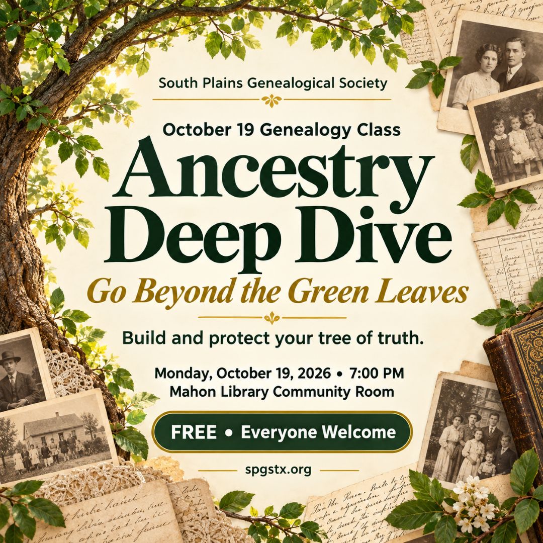 CANCELED - Ancestry Deep Dive: Beyond the Leaves